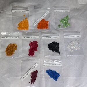 1650 PIECES Swarovski Bicone Beads Wholesale Lot 2MM CRYSTAL AUTHENTIC ORIGINAL